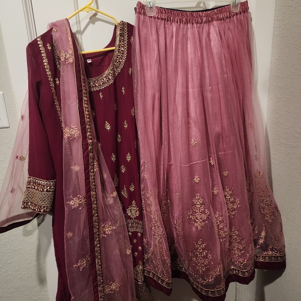 Georgette Straight Ghagra Style Salwar